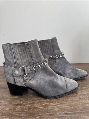 Chanel suede boots